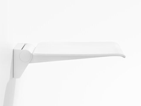 siège rabattable en polyamide de couleur blanc de signalisation