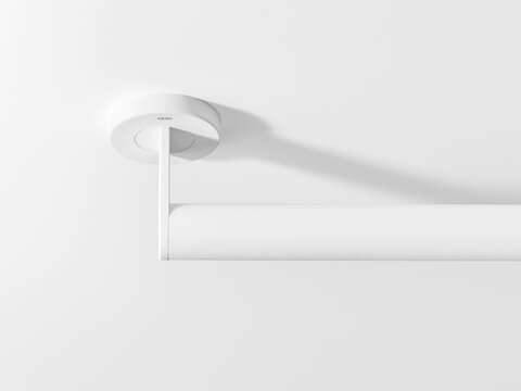 poignée de maintien de couleur blanc mat en acier inoxydable
