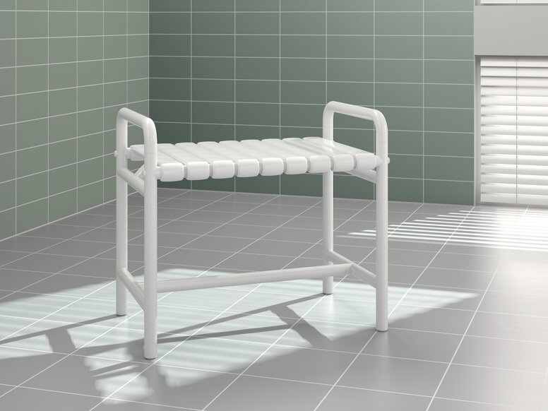 HEWI Banc Adiposité blanc de signalisation Banc Adiposité en polyamide de couleur blanc de signalisation
