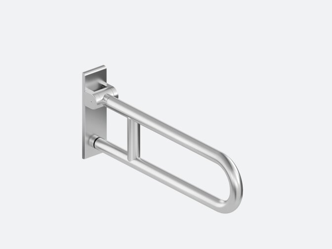 Hinged support rail