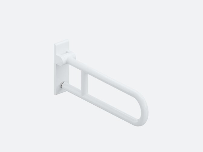 Hinged support rail